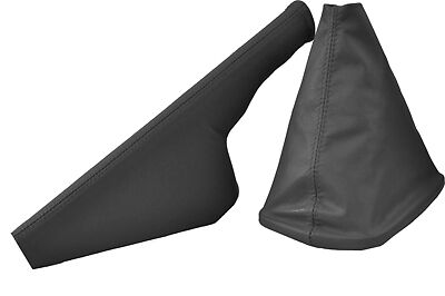 FITS AUDI A3/S3  GEAR&HANDBRAKE GAITER  DARK GREY LEATHER CUSTOM NEW MADE IN UK