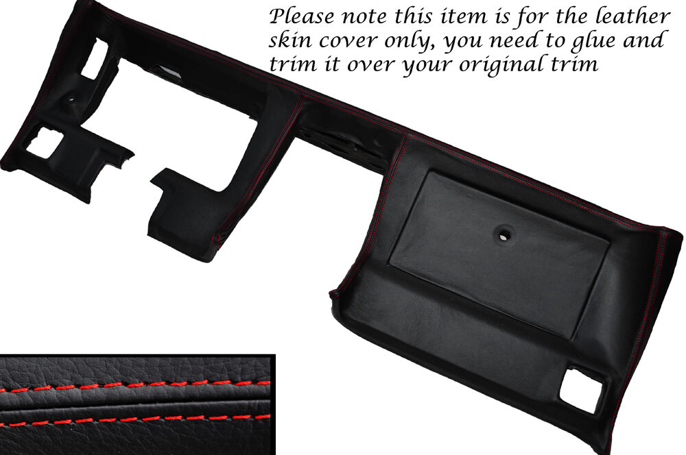 RED STITCH DASH DASHBOARD LEATHER SKIN COVER FITS CORVETTE C3 1977-1982