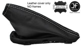 WHITE STITCH TOP GRAIN LTHR HANDBRAKE GAITER FOR LAND ROVER FREELANDER 2 06-14