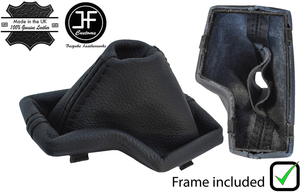 BLACK STITCH LEATHER AUTOMATIC GEAR GAITER + PLASTIC FRAME FOR BMW X3 E83 03-10