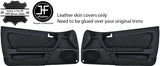 BLACK STICH 2X DOOR CARD TRIM KIT LEATHER COVERS FOR ALFA ROMEO GTV 916 STYLE 2