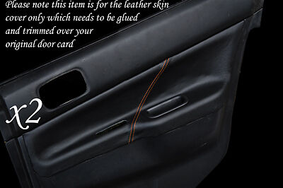 ORANGE STITCH FITS MITSUBISHI LANCER EVO 7 8 9 VII VIII IX 2X REAR DOOR COVERS