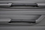 FITS FIAT PUNTO MK1 black stitch 2X LEATHER DOOR HANDLE COVERS CUSTOM NEW