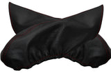 RED STITCH 2X MIRROR LEATHER SKIN PROTECTOR COVERS FITS CORVETTE C5 1997-2004