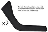black stitch FITS BMW Z3 95-03 2X TRIM PANELS LEATHER COVERS ONLY GLUE NEEDED
