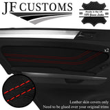 RED STITCH LEATHER 2X REAR DOOR TRIM COVERS FOR MERCEDES W164 05-11 JF3