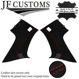 RED STITCH  LEATHER D PILLAR COVER FITS PORSCHE CAYENNE 955 MK1 03-10 CUSTOM NEW