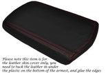 RED STITCHING ARMREST LID LEATHER COVER FITS DODGE AVENGER 2007-2013 CUSTOM NEW