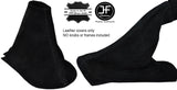 BLACK STITCH SUEDE MANUAL GEAR & HANDBRAKE GAITER FITS FORD MUSTANG 2015-2017