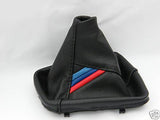 FITS BMW E82 COUPE  1 Series TRI STRIPES REAL LEATHER GEAR GAITER NEW 2004-2009