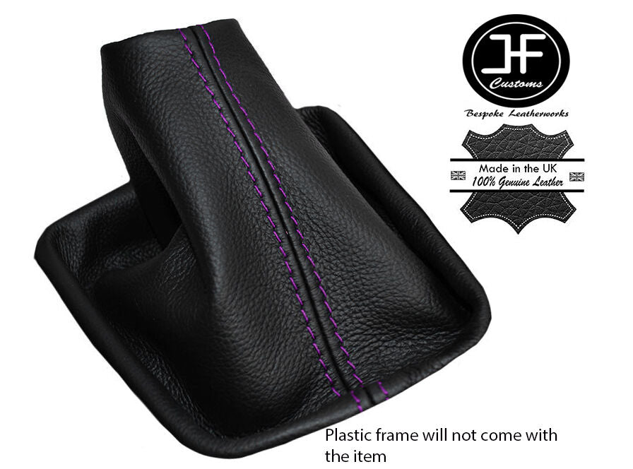 PURPLE STITCH FITS BMW E36 E46 1991-2005 3 SERIES REAL LEATHER GEAR SHIFT BOOT
