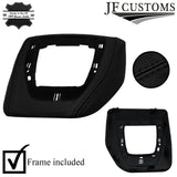 BLACK STITCH LEATHER AUTO AUTOMATIC DCT GEAR GAITER+FRAME FOR BMW X1 E84 12-14
