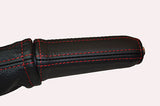 red stitch FITS MG ZR ROVER 25 2004-2006 LEATHER HANDBRAKE HANDLE COVER ONLY