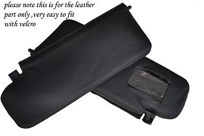 BLACK STITCH FITS HONDA S2000 99-09 2X SUN VISORS LEATHER COVERS CUSTOM NEW