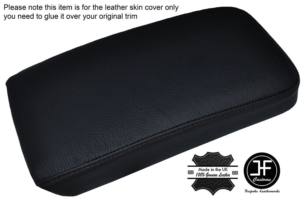 BLACK STITCHING LEATHER ARMREST COVER FITS LEXUS CT 200H 2010-2016 CUSTOM NEW