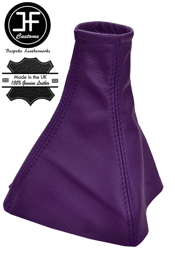 PURPLE REAL LEATHER MANUAL GEAR STICK GAITER FITS OPEL VAUXHALL CORSA C 00-06