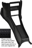 BLACK STITCH CENTRE CONSOLE LEATHER SKIN COVER FITS MERCEDES W114 W115 SERIES 2