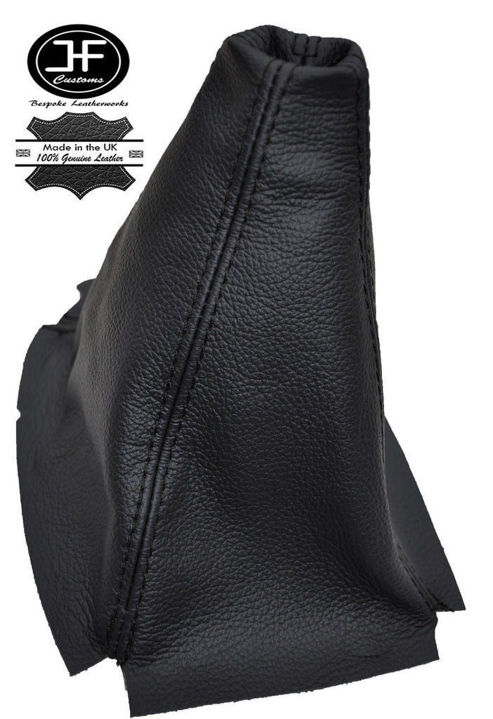 BLACK STITCHING MANUAL LEATHER GEAR GAITER FITS HONDA CIVIC MK3 88-91 CUSTOM NEW