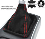 RED STITCH REAL SUEDE MANUAL GEAR GAITER FITS MERCEDES B CLASS W245 2005-2011