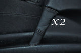 BLACK STITCH FITS MERCEDES E CLASS W210 95-99 2X REAR DOOR HANDLE LTHR COVERS