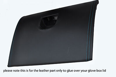 blue stitch FITS MAZDA RX8 03-11 GLOVE BOX LID LEATHER COVER GLUE NEEDED