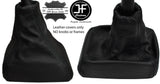 FOUR BLACK STITCH LEATHER GEAR GAITER FOR VAUXHALL OPEL TIGRA B TWINTOP 04-09