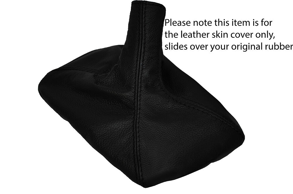 BLACK STITCH LEATHER GEAR GAITER OVER RUBBER FITS AUSTIN MAESTRO MONTEGO 83-92