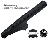 BLACK STITCHING CARBON VINYL SLIM HANDBRAKE GAITER COVER FITS 350Z 33Z 2002-2009
