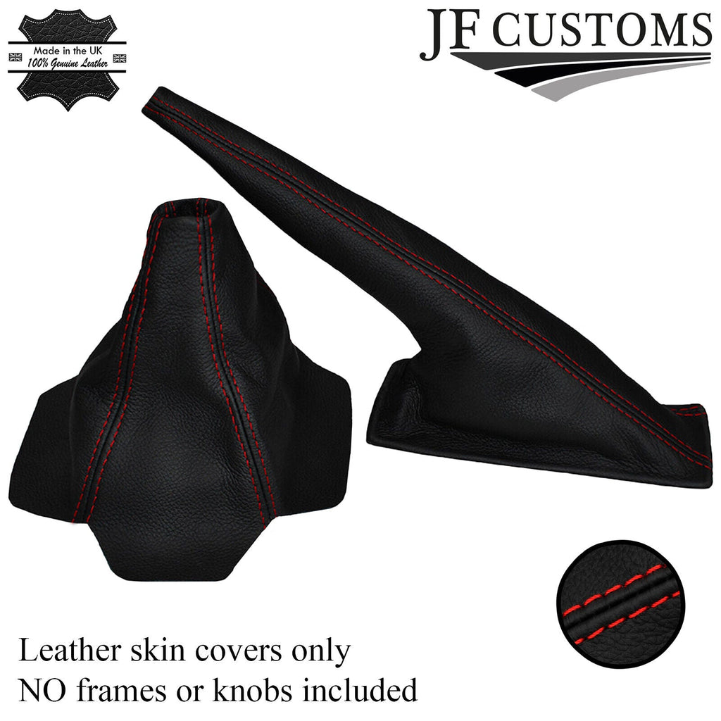 RED STITCH LEATHER GEAR HANDBRAKE FITS AUDI COUPE GT B2 QUATTRO UR 85-87