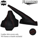 RED STITCH LEATHER GEAR HANDBRAKE FITS AUDI COUPE GT B2 QUATTRO UR 85-87