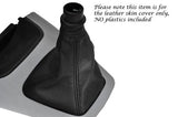 BLACK STITCHING LEATHER GEAR GAITER FITS HYUNDAI TUCSON 2004-2012 CUSTOM NEW