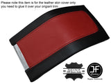 BLACK & DARK RED LEATHER ARMREST COVER FITS FORD MUSTANG 2010-2014 CUSTOM NEW