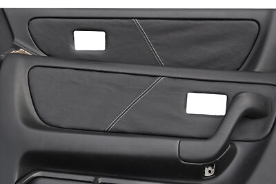 white stitch FITS NISSAN SKYLINE GTS GTR R33 93-98  2 X DOOR CARD TRIM COVERS
