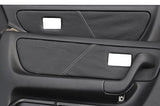white stitch FITS NISSAN SKYLINE GTS GTR R33 93-98  2 X DOOR CARD TRIM COVERS