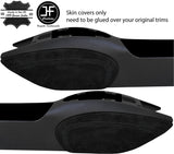 BLACK STITCH 2X KNEE PAD REAL SUEDE COVERS FITS PORSCHE 986 BOXSTER CARRERA 996