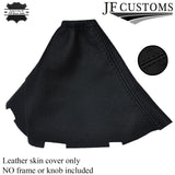 BLACK STITCH MANUAL LEATHER GEAR GAITER SHIFT BOOT FITS TOYOTA AURIS 2007-2011