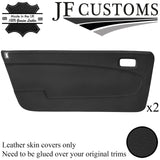 D GREY LEATHER 2X FRONT DOOR CARD COVER FOR LANCIA BETA VOLUMEX COUPE JF2
