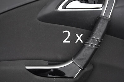 white stitching FITS VAUXHALL OPEL ASTRA J MK6 09+ 2X FRONT DOOR HANDLE COVERS