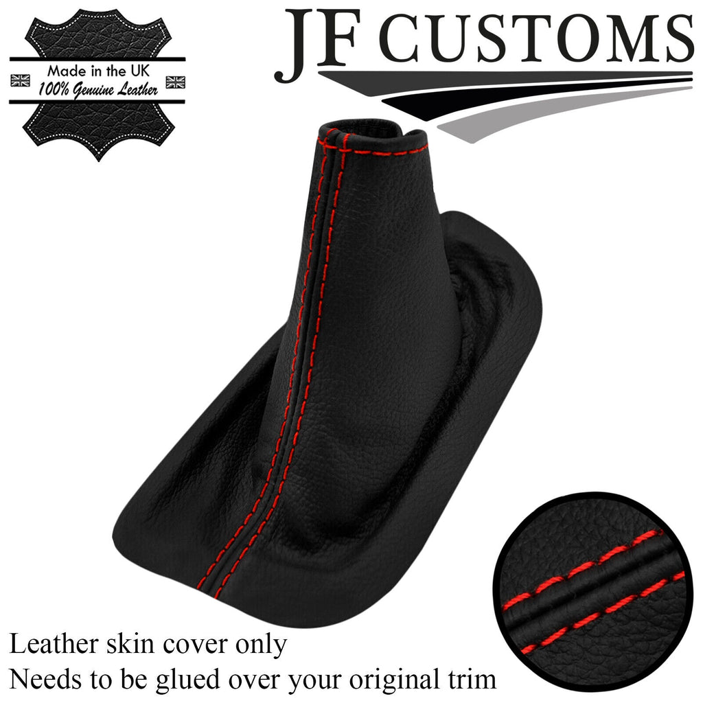 RED STITCH ITALIAN LEATHER HANDBRAKE GAITER FOR VOLVO S60 2001-2007 CUSTOM NEW