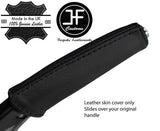 BLACK STITCH TOP GRAIN LEATHER HANDBRAKE HANDLE COVER FOR PEUGEOT 607 2000-2008