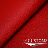 RED LEATHER SMG AUTOMATIC GEAR SURROUND RING TRIM FOR BMW E46 99-05 CUSTOM NEW