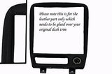 black stitch FITS MAZDA MX5 MK2 2.5 MIATA 98-05 RADIO SURROUND LEATHER COVER