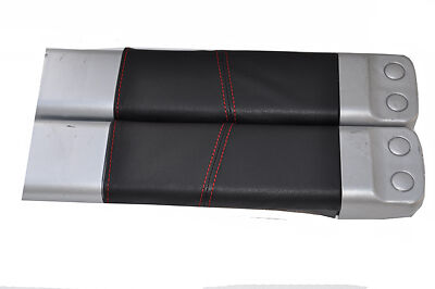 red stitch FITS TOYOTA MR2 MK3 2X CENTERE CONSOLE LEATHER KNEE COVERS CUSTOM NEW