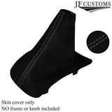 GREY STITCH REAL SUEDE MANUAL GEAR GAITER FITS PEUGEOT 208 2012-2018 CUSTOM NEW