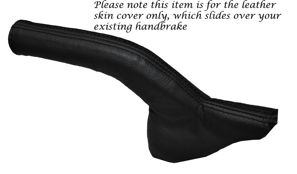 BLACK STITCHING LEATHER HANDBRAKE GAITER FITS KIA SORENTO 2009-2014 CUSTOM NEW