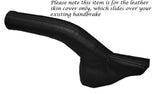 BLACK STITCHING LEATHER HANDBRAKE GAITER FITS KIA SORENTO 2009-2014 CUSTOM NEW