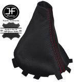 RED STITCH MANUAL REAL LEATHER GEAR STICK GAITER FITS HYUNDAI I30 2007-2011