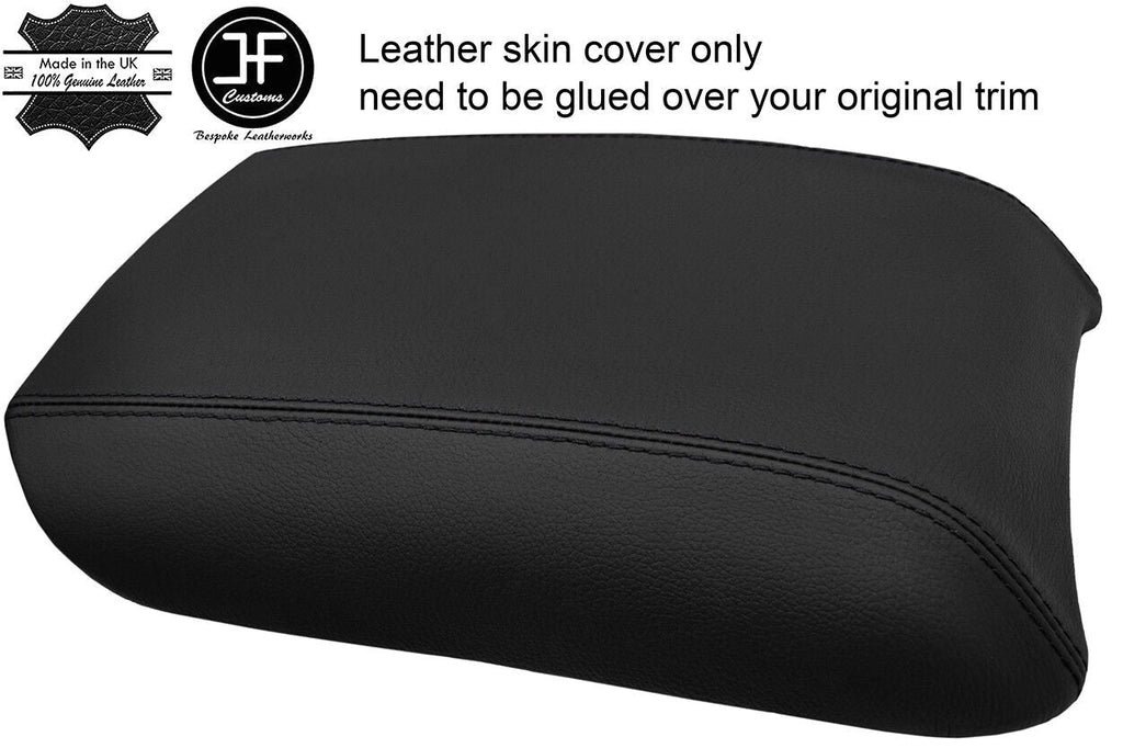 BLACK STITCH ARMREST LID REAL LEATHER COVER FITS MERCEDES R CLASS W251 06-12