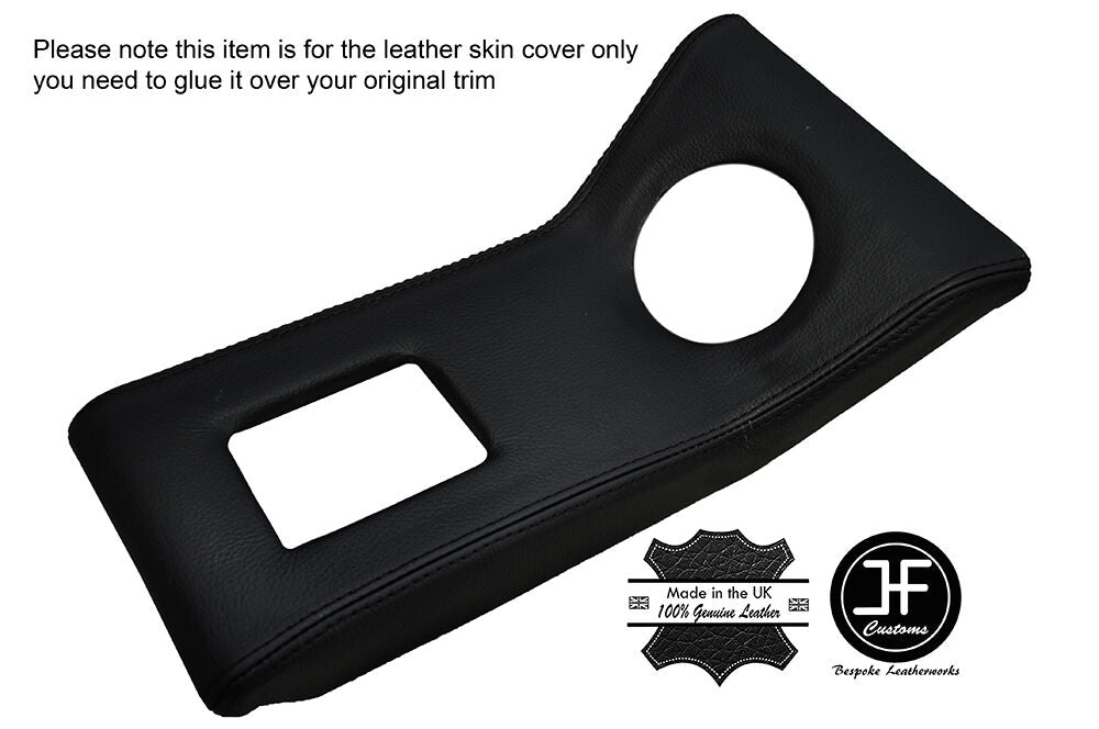 BLACK STITCHING CENTRE CONSOLE LEATHER COVER FITS LOTUS CORTINA MK1 & GT
