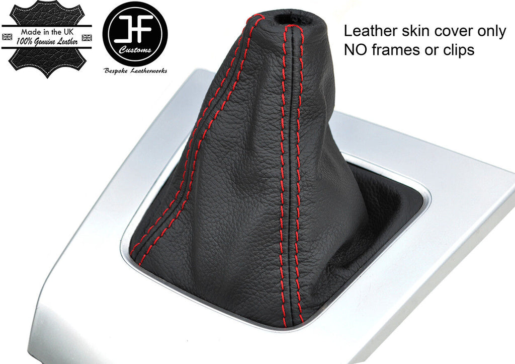 RED STITCH TOP GRAIN LEATHER MANUAL GEAR GAITER FITS MAZDA 5 2005-2010